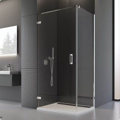 Parete doccia fissa - PUR : PUR1+PUDT2P - Ronal - pivotante / d'angolo / in vetro Securit®