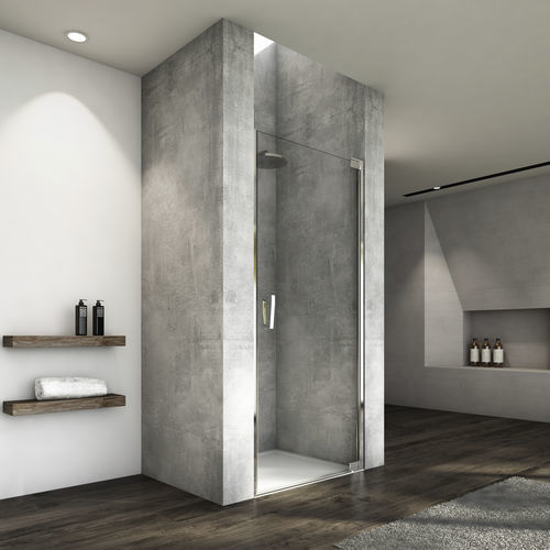 Parete doccia pivotante - CADURA : CA1C - Ronal - d'angolo / a nicchia / in vetro Securit®