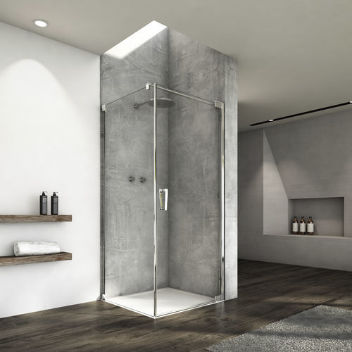 Parete doccia pivotante - CADURA : CA1C+CAT1 - Ronal - d'angolo / in vetro Securit® / su misura