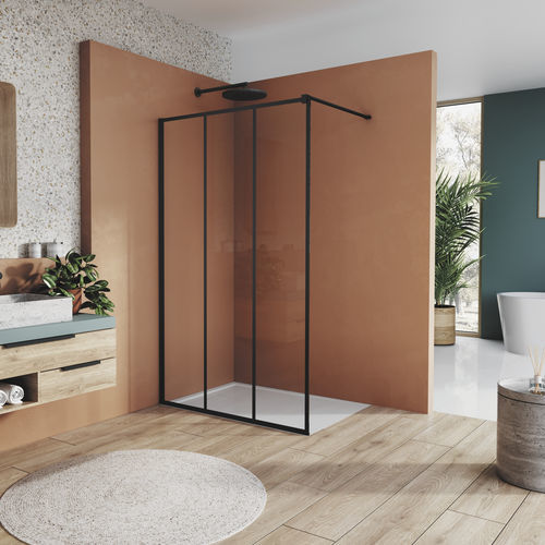 Parete doccia fissa - EASY STR4P LOFT 72 - Ronal - d'angolo / in vetro Securit® / su misura