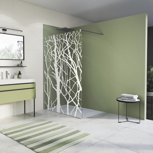 Parete doccia fissa - EASY STR4P ARBRE 62 - Ronal - in vetro Securit® / 8 mm / con telaio parziale
