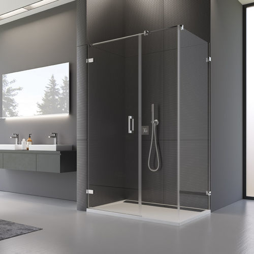 Parete doccia pivotante - PUR : PU31 + PURDT3 - Ronal - fissa / su piatto doccia / in vetro Securit®