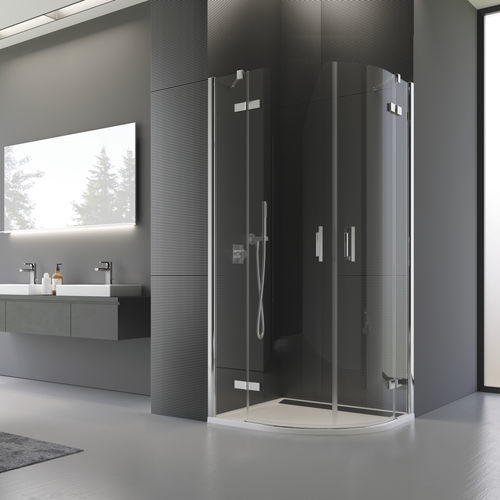 Parete doccia battente - PUR : PU4P - Ronal - curva / d'angolo / in vetro Securit®