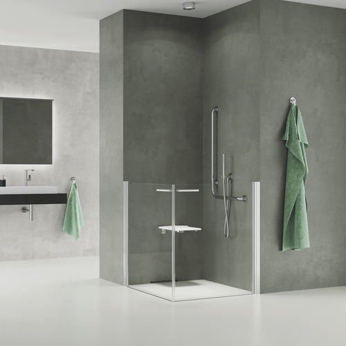 Parete doccia pivotante - SOLINO M - SME1 G+D - Ronal - d'angolo / in vetro Securit® / su misura