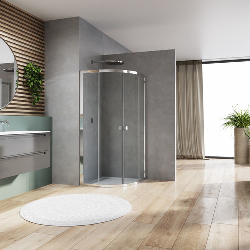 Parete doccia scorrevole - ARELIA D20SR - Ronal - curva / d'angolo / in vetro Securit®