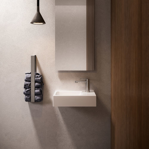 Lavabo da appoggio - FO - Ronal - sospeso / in Solid Surface / personalizzabile