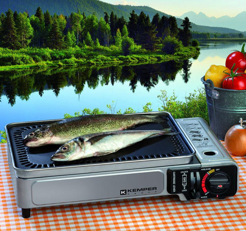 Piastra di cottura a gas - 104998 - Kemper - per barca / da esterno / portatile