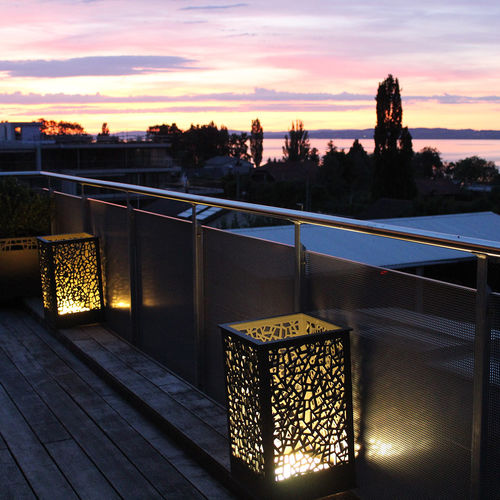 Fioriera in HPL - BALCONY EQUIPMENT - Bruag Design Factory AG - rettangolare / luminosa / contemporanea