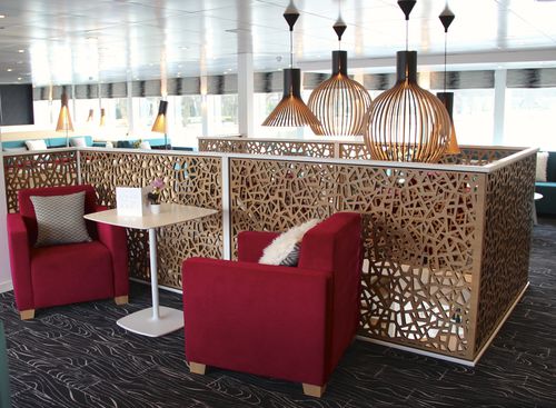 Pannello decorativo per parete - CRUISE SHIP ELBE PRINCESSE CROISI EUROPE - Bruag Design Factory AG - da parete / in MDF / in legno compensato