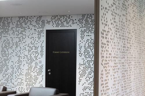 Paramento decorativo - HOTEL GOLFPANORAMA  - Bruag Design Factory AG - in legno / da interno