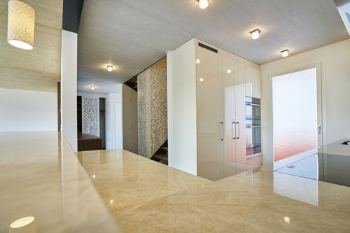 Ringhiera in MDF - PERFORATED ELEMENTS GUDISTUD TANN - Bruag Design Factory AG - a pannelli / da interno / per scala