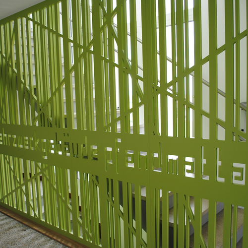 Ringhiera in MDF - Pfandmatta - Bruag Design Factory AG - a sbarre / da interno / per scala