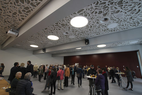 Pannello acustico per soffitto - CONCERT- AND EVENT HALL DAVOS - Bruag Design Factory AG - per controsoffitto / in MDF / rettangolare