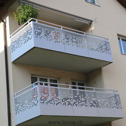 Balaustra in HPL - MFH APPENZELL - Bruag Design Factory AG - a pannello / da esterno / per balcone
