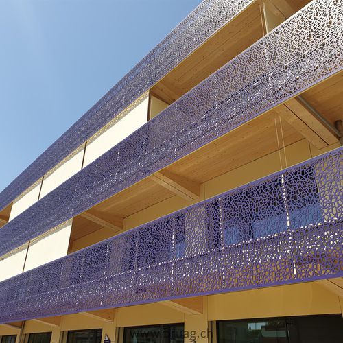 Balaustra in HPL - Bruag Design Factory AG - a pannello / da esterno / per balcone