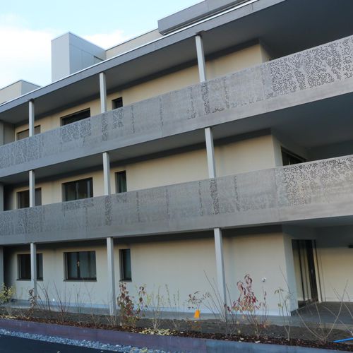Balaustra in HPL - MFH SAGIWEG - Bruag Design Factory AG - a pannello / da esterno / per balcone
