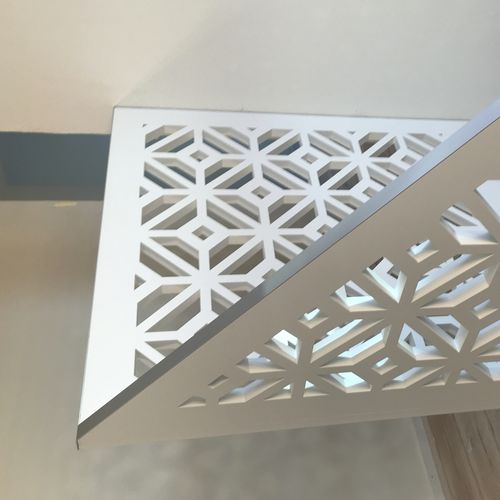 Ringhiera in MDF - MDF EFH USTER - Bruag Design Factory AG - a pannelli / per balaustra / tagliata al laser