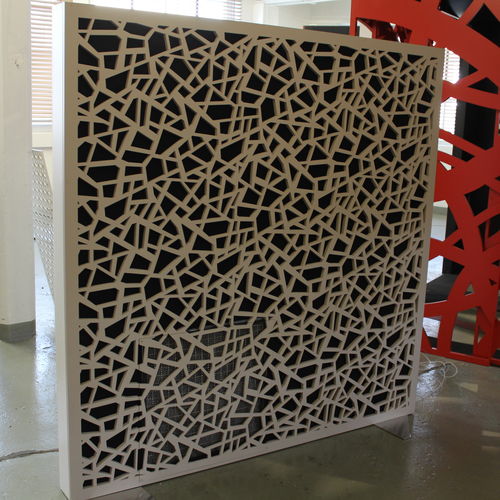 Separatore di spazi in MDF - NOISE-VIRUS-CATCHER® - Bruag Design Factory AG - per ufficio / per ristorante / per spazio pubblico