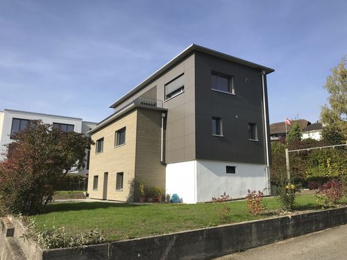 Facciata ventilata in HPL - EFH M&Auml;NNEDORF - Bruag Design Factory AG - in fogli / liscia / colorata