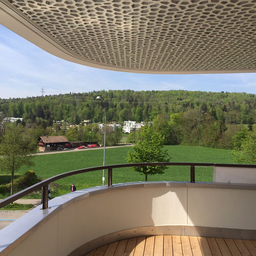 Pannello acustico per soffitto - WITIKONERSTRASSE ZURICH - Bruag Design Factory AG - in fibra di legno / rettangolare / perforato