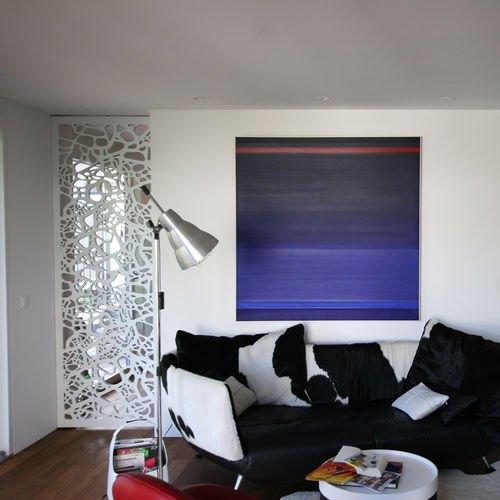 Pannello decorativo per parete - PRIVATE APARTMENT NUSSBAUMEN - Bruag Design Factory AG - da parete / in MDF / perforato