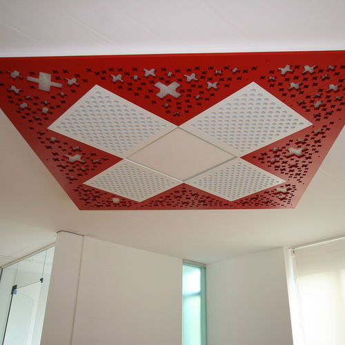 Pannello acustico per controsoffitto - OFFICE HUMAN BIOS KREUZLINGEN - Bruag Design Factory AG - in MDF / quadrato / professionale