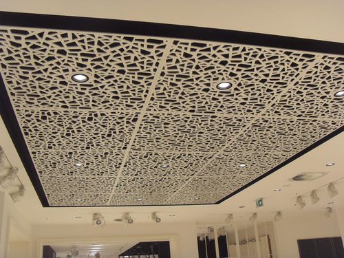 Pannello acustico per controsoffitto - RESERVED STORE - Bruag Design Factory AG - in HPL / rettangolare / perforato