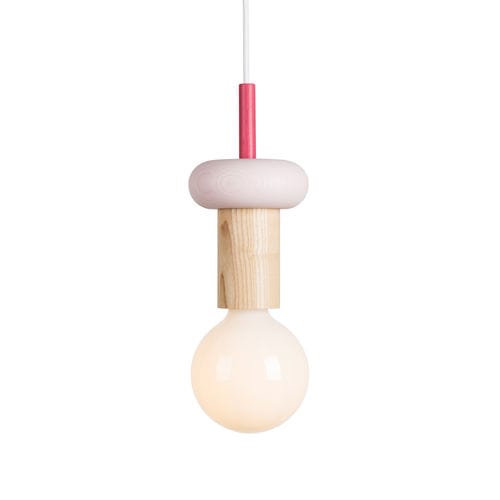 Lampada a sospensione - Junit "Drop" - Schneid Studio - in frassino / design Bauhaus / con cavo