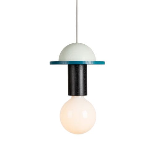 Lampada a sospensione - Junit "Crescent" - Schneid Studio - in frassino / design Bauhaus / con cavo