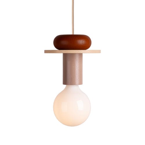 Lampada a sospensione - Junit "Pan" - Schneid Studio - in frassino / design Bauhaus / con cavo