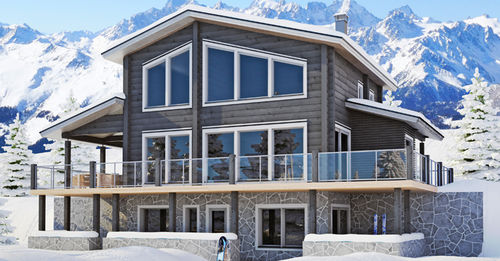 Casa prefabbricata - CHAMONIX B  - KONTIO - ecologica / contemporanea / con terrazza