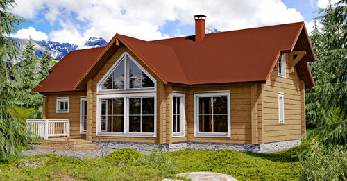 Casa prefabbricata - LEVI B - KONTIO - ecologica / contemporanea / con terrazza