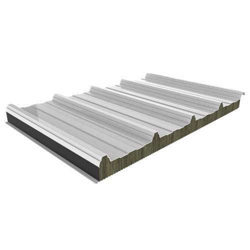 Pannello sandwich per tetto - Panel Sándwich Group - bifacciale in acciaio galvanizzato / anima in lana di roccia / anima isolante