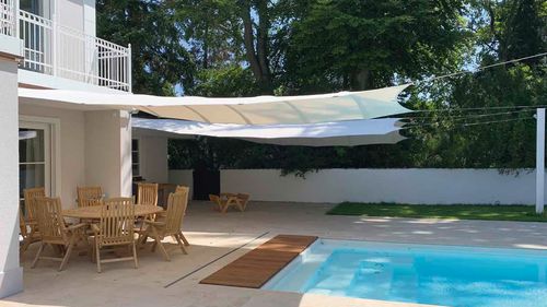 Vela ombreggiante impermeabile - SQUARE4SUN | CROSS PRO - Bahama GmbH - resistente agli UV / automatica / resistente al vento