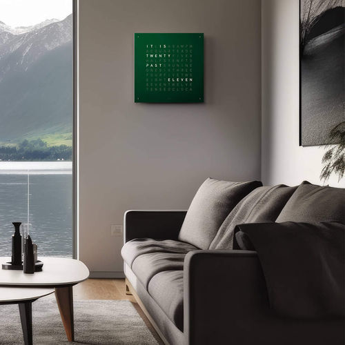 Orologio contemporaneo - VELVET - qlocktwo - a muro / con schermo digitale LCD / contract