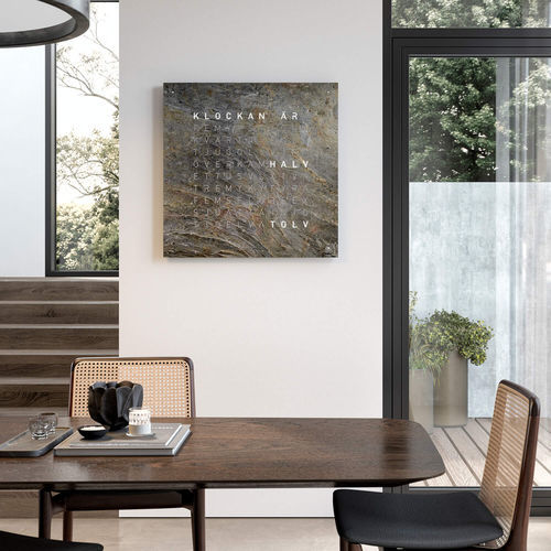 Orologio contemporaneo - GLINTSCAPE - qlocktwo - a muro / con schermo digitale LCD / contract
