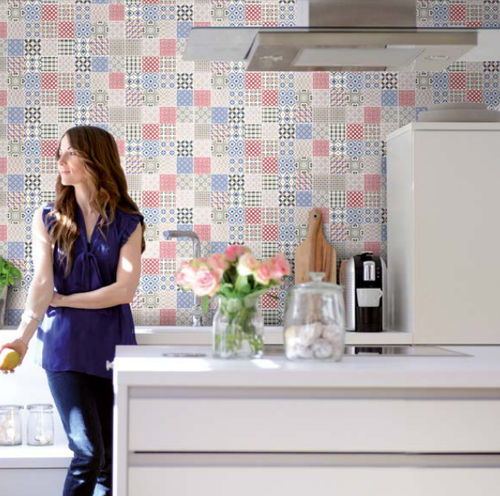 Piastrella in ceramica - PATCHWORK GRANDE  - BÄRWOLF - levigata / da interno / da pavimento
