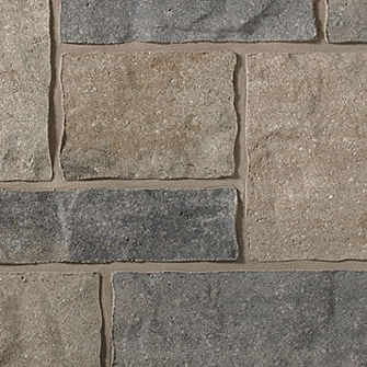 Paramento in calcestruzzo - VIVACE : COBBLESTONE - brampton brick - per esterni / testurizzato / aspetto pietra