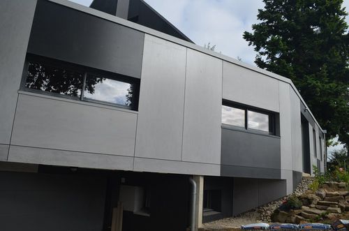 Rivestimento di facciata in pannelli - COPANEL CARBONE & SOURIS - Copanel - in fibrocemento / liscio