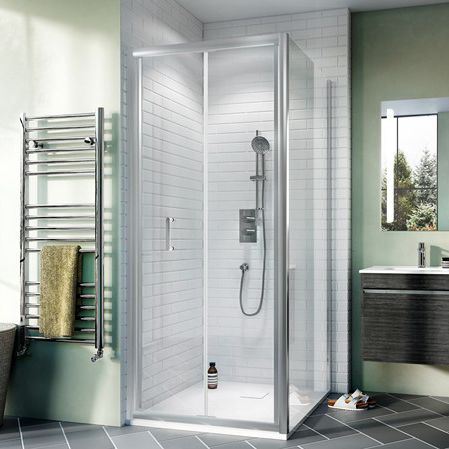 Box doccia in vetro - KAI 6 - Crosswater - con porta pieghevole / d'angolo