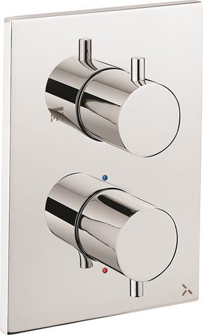 Miscelatore da doccia - MPRO CROSSBOX 1 - Crosswater - da parete / termostatico / in metallo cromato