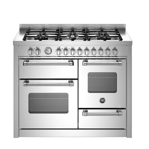 Blocco cottura a gas - MAS116L3EXC - Bertazzoni - elettrico / 6 fuochi / 3 forni