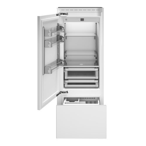 Frigorifero combinato a cassetti - REF755BBLPTT - Bertazzoni - professionale / da incasso / con congelatore basso