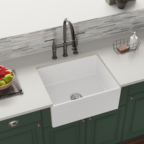 Lavello a 1 vasca - SWUF2520WH - Elkay Manufacturing Company - senza gocciolatoio / bentonitico / a semi incasso