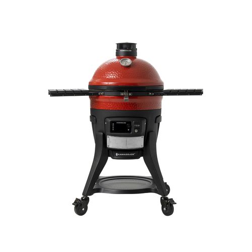 Barbecue a carbonella - KONNECTED JOE™ - Kamado Joe - con rotelle / da terra / in acciaio inossidabile