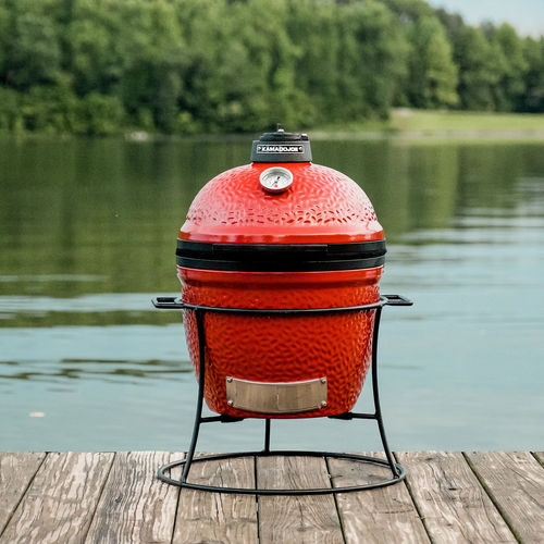 Barbecue a carbonella - JOE JR™  - Kamado Joe - trasportabile / in acciaio inossidabile / in ghisa