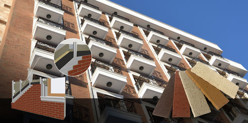 Lastra di paramento in clinker - CHANELLED GRC BRICK PANEL - Isiklar Building Materials Inc. - da esterno / 3D / aspetto mattone