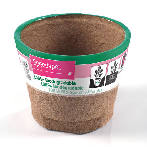 Vaso da giardino in fibra di legno - SPEEDYPOT - JIFFY - rotondo / per uso residenziale