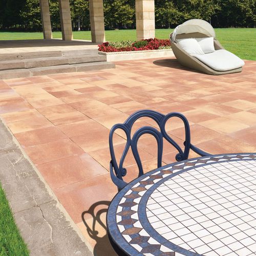 Lastricato in calcestruzzo - TESSERA BICOLOR    - SAS PREFABRICADOS DE HORMIGON SA - da esterno / per bagnasciuga di piscina / da giardino