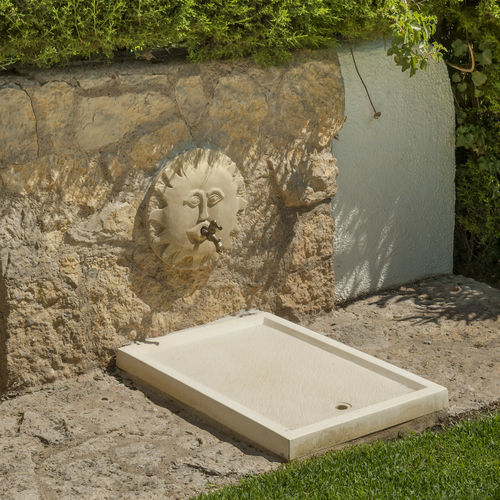 Piatto doccia rettangolare - DOMUS  - SAS PREFABRICADOS DE HORMIGON SA - da appoggio / in calcestruzzo / da giardino